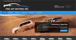 Desktop Screenshot of fineartmotors.com